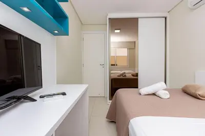A planta de Riomaggiore 204 -Lindo apartamento 200m da Praia de Bombas - Excelente Custo Benefício