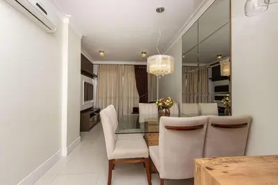 A planta de Riomaggiore 204 -Lindo apartamento 200m da Praia de Bombas - Excelente Custo Benefício
