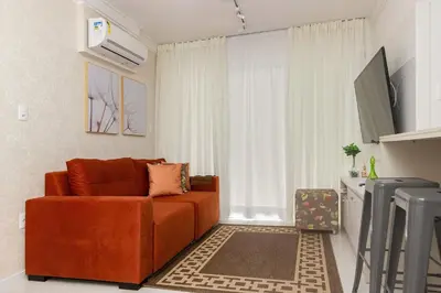 A planta de Recanto Cardeal 406-3 – Aconchegante Apartamento - Excelente Custo-Benefício