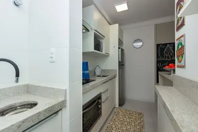 A planta de Recanto Cardeal 406-3 – Aconchegante Apartamento - Excelente Custo-Benefício