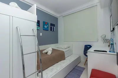 A planta de Recanto Cardeal 406-3 – Aconchegante Apartamento - Excelente Custo-Benefício