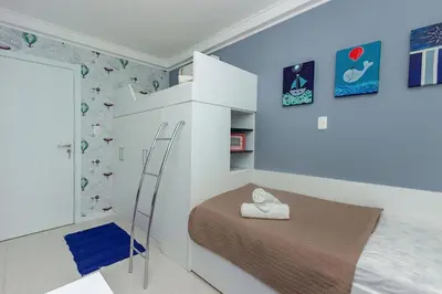 A planta de Recanto Cardeal 406-3 – Aconchegante Apartamento - Excelente Custo-Benefício