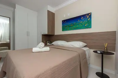 A planta de Recanto Cardeal 406-3 – Aconchegante Apartamento - Excelente Custo-Benefício