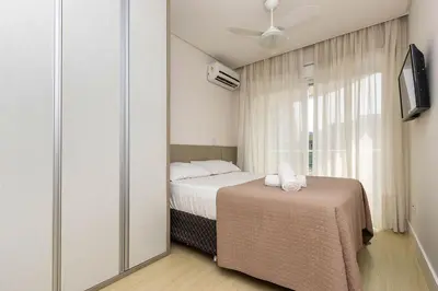 A planta de Boulevard 129E - Excelente apartamento em condomínio de luxo no centro de Bombinhas - Piscina - Jacuzzi - Academia - Portaria 24h.