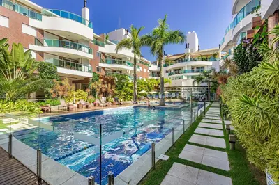 A planta de Boulevard 204A - Excelente apartamento em condomínio de luxo no centro de Bombinhas - Piscina - Jacuzzi - Academia - Portaria 24h.