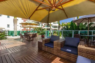A planta de Boulevard 204A - Excelente apartamento em condomínio de luxo no centro de Bombinhas - Piscina - Jacuzzi - Academia - Portaria 24h.