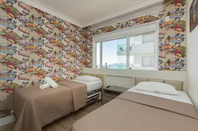 A planta de Varandas do Atlântico 301-B – Apartamento de Alto Padrão com Vista Panorâmica para o Mar em Bombas.