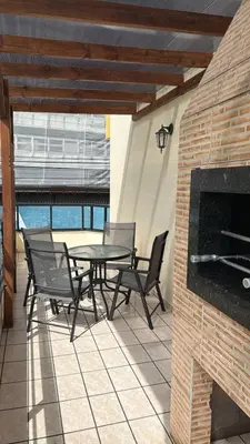 Uma varanda ou terraço em Apto lateral mar