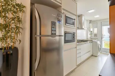 A cozinha ou kitchenette de Boulevard -Condomínio com Piscina e Jacuzzi