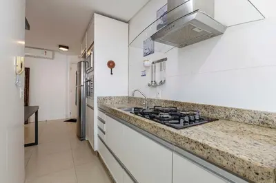A cozinha ou kitchenette de Boulevard -Condomínio com Piscina e Jacuzzi