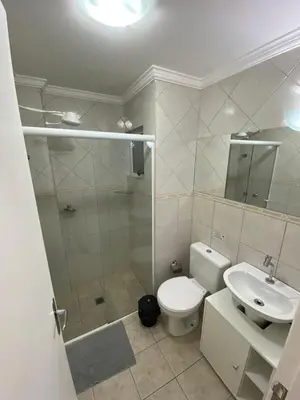 Uma casa de banho em 123 Apartamento espaçoso para família
