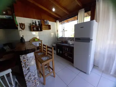 A cozinha ou kitchenette de Loft praia Porto Belo