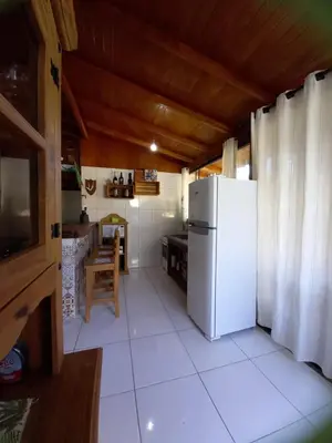 A cozinha ou kitchenette de Loft praia Porto Belo