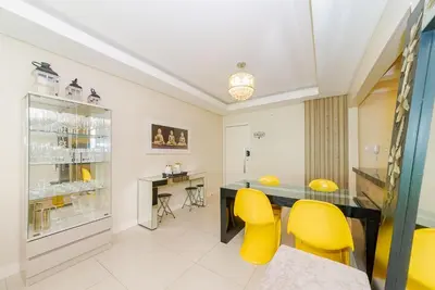 A cozinha ou kitchenette de 3 Suítes Linda Vista da Orla de BC a 50m da Praia