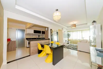 A cozinha ou kitchenette de 3 Suítes Linda Vista da Orla de BC a 50m da Praia