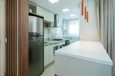 A cozinha ou kitchenette de Varandas 303 A · Luxuoso Apartamento em Condomínio de Alto Padrão frente mar