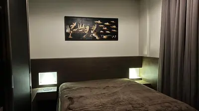 Uma cama ou camas num quarto em Mariscal Praia Centro Cobertura de lujo vistas al mar