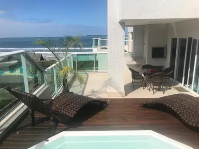 Uma varanda ou terraço em Mariscal Praia Centro Cobertura de lujo vistas al mar