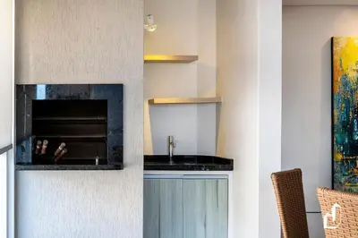 A cozinha ou kitchenette de Kremer Residence: Apto 202 amplo próximo ao mar