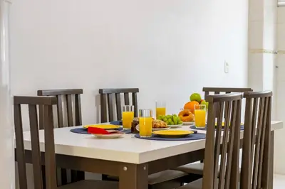 A planta de Apartamento a Poucos Passos da Praia da Conceição