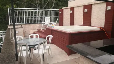 Uma varanda ou terraço em Bombinhas Summer Beach - Cond Apart Privados