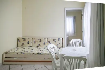 Uma área de estar em Bombinhas Praia Apart Hotel - Unidade rua Corrupião