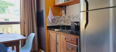 A planta de Lindo Estúdio- GAROUPA Aconchegante apto Bombinhas