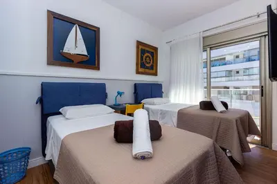 A planta de Punta Blu 301-5 - Cobertura Vista a Mar - Hidromassagem Privativa - Condomínio Luxo - Piscina - Quadra poliesportiva - Portaria 24h