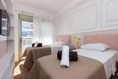 A planta de Punta Blu 301-5 - Cobertura Vista a Mar - Hidromassagem Privativa - Condomínio Luxo - Piscina - Quadra poliesportiva - Portaria 24h