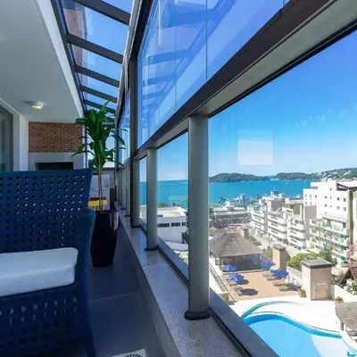 Punta Blu 301-5 - Cobertura Vista a Mar - Hidromassagem Privativa - Condomínio Luxo - Piscina - Quadra poliesportiva - Portaria 24h