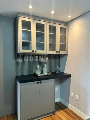 A cozinha ou kitchenette de Apartamento com 2 quartos luxuoso e confortável em Itapema