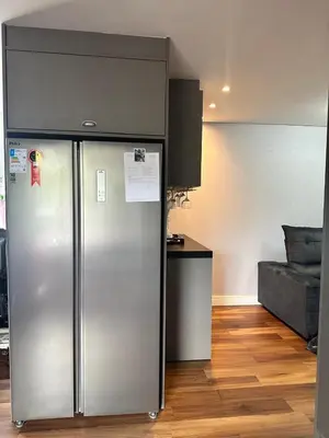 A cozinha ou kitchenette de Apartamento com 2 quartos luxuoso e confortável em Itapema