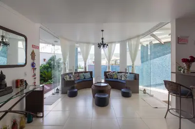 Uma área de estar em Pousada Oásis de Mariscal