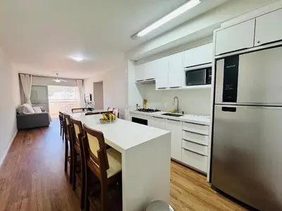 A planta de Residencial Larissa - Apartamento aconchegante na Praia de Palmas, a apenas 500 metros da praia.