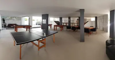 Uma área de estar em Cobertura Velejar em Condomínio Clube - com Área de Lazer