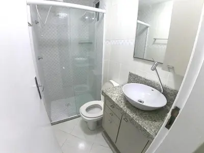 A planta de 124 - Apartamento 3 dormitórios condomínio fechado