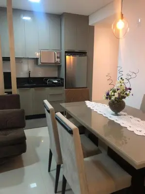 A cozinha ou kitchenette de Apartamento praia de Palmas/SC