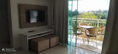 Uma varanda ou terraço em Bombinhas Summer Beach - Apto 303