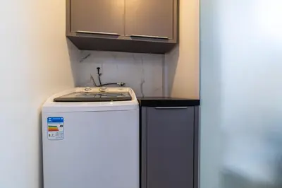 A cozinha ou kitchenette de Triplex pé na areia