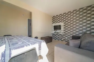 Uma cama ou camas num quarto em Residencial Eu Quero Sossego