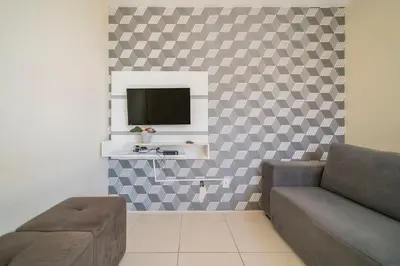 Uma televisão e/ou sistema de entretenimento em Residencial Eu Quero Sossego