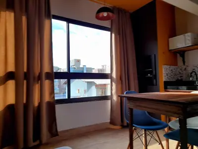A planta de Lindo Estúdio-LINGUADO-Aconchegante apto em Bombinhas