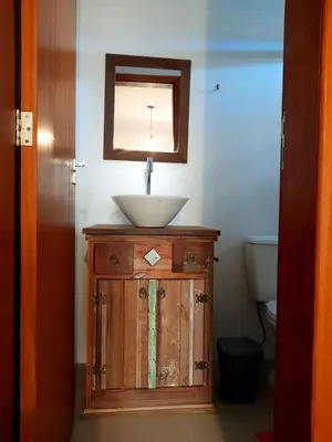 A planta de Lindo Estúdio- ROBALO Aconchegante apto Bombinhas