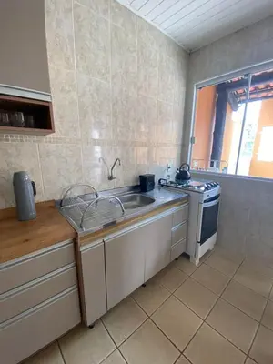 A cozinha ou kitchenette de Casa entre dois mares - Casa Laranja