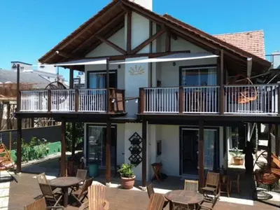 Uma varanda ou terraço em Hospedaria Sol da Manhã