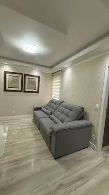 Uma área de estar em Residencial Bella Praia 2