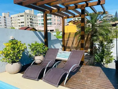 O edifício onde a casa de férias está situado