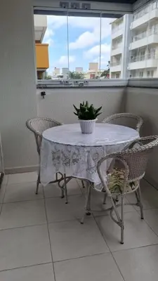 Uma varanda ou terraço em Recanto Cardeal 302-2 Apto 2 quartos para 5 pessoas