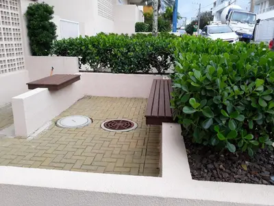 Um jardim no exterior de Recanto Cardeal 302-2 Apto 2 quartos para 5 pessoas