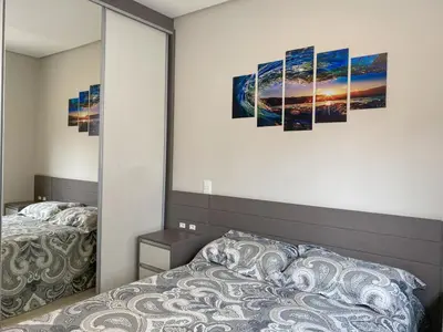 A planta de Apartamento encantador com piscina na Praia de Palmas Governador Celso Ramos